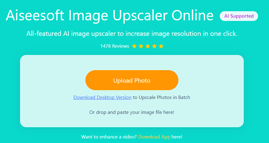 aiseesoft iamge upscaler with ai