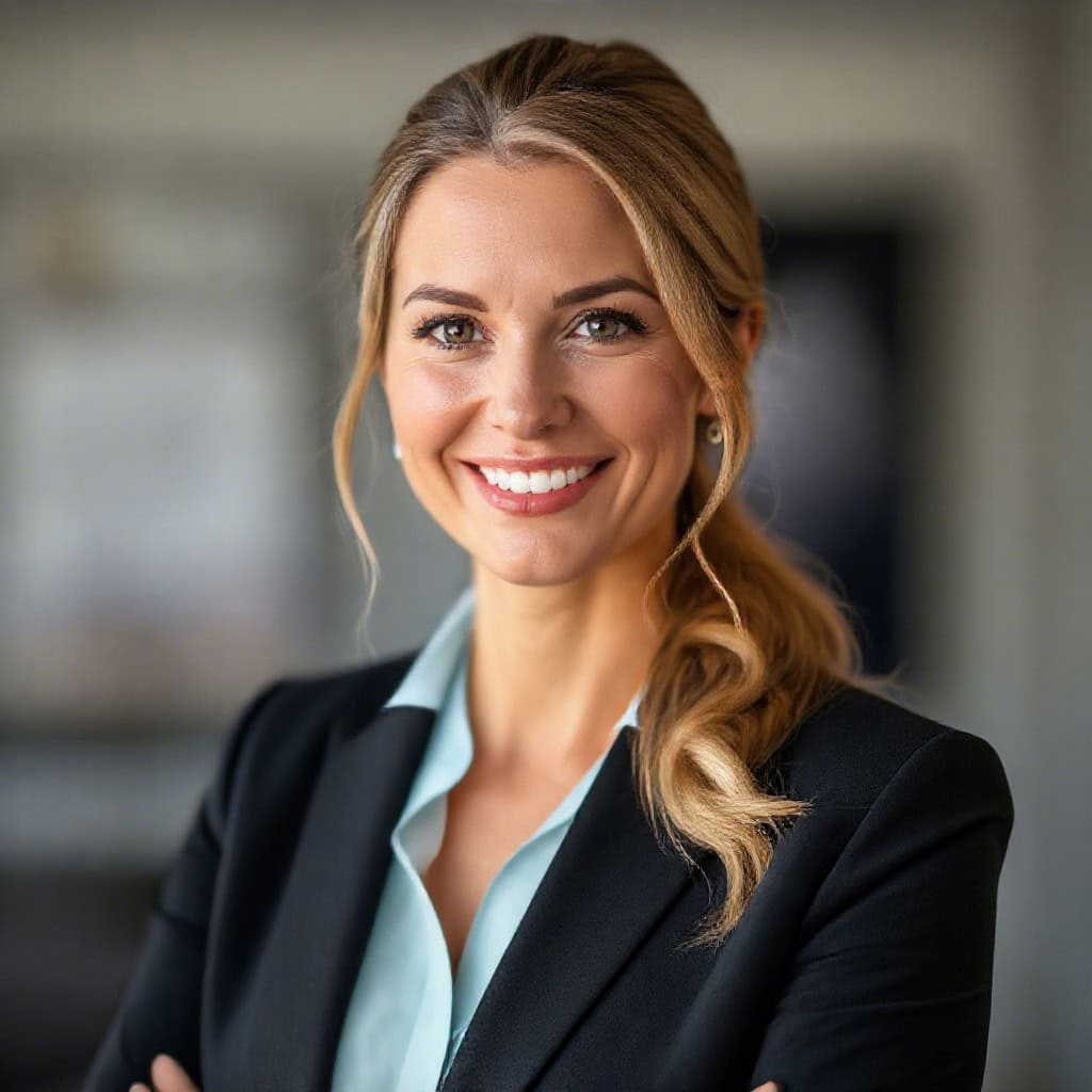 female real estate agent headshot